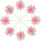 30Pcs Foil Firework Cupcake Toppers Sparkle Tinsel Cake Toppers Tinsel Drink Cake Decoration Cocktail Picks for Birthday Wedding Graduation Party Supplies Laser Orange